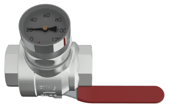 Filter Ball Valves with Thermometer