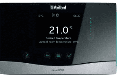 sensoCOMFORT wired weather compensating programmable room thermostat