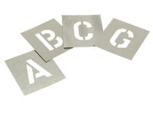Zinc Plated Stencil Kits - Letters A-Z